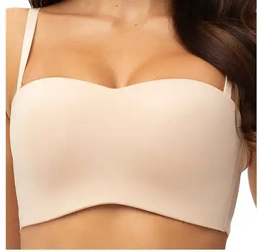 Bandeau Bra, beige - Clothes