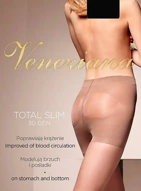 Women's Tights "Total Slim", 30 Den, nero - Clothes