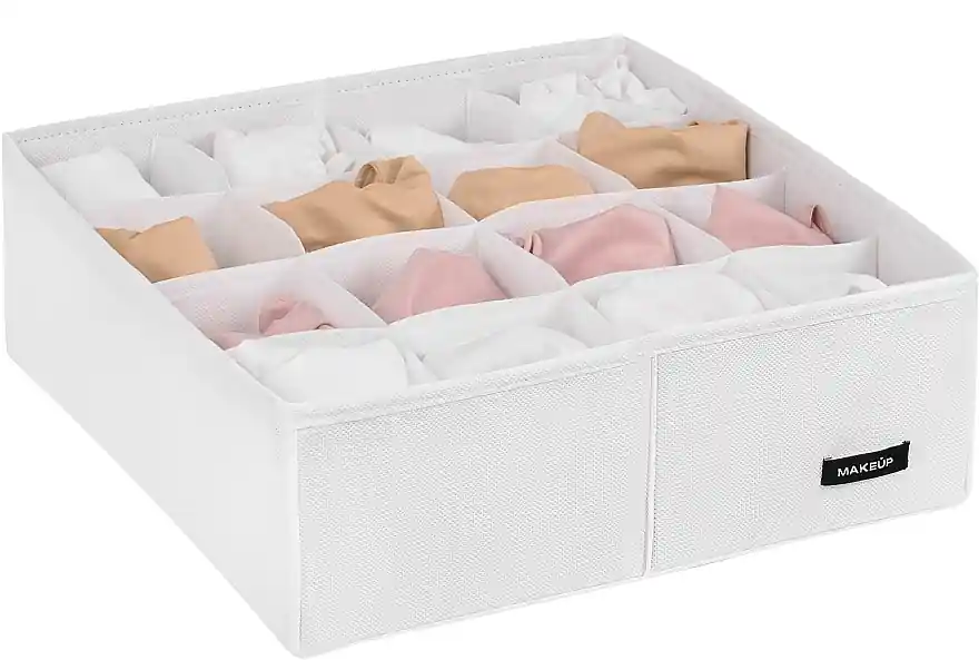 Storage Organiser with 16 Compartments 'Home', white 30x30x10 cm - Accessories