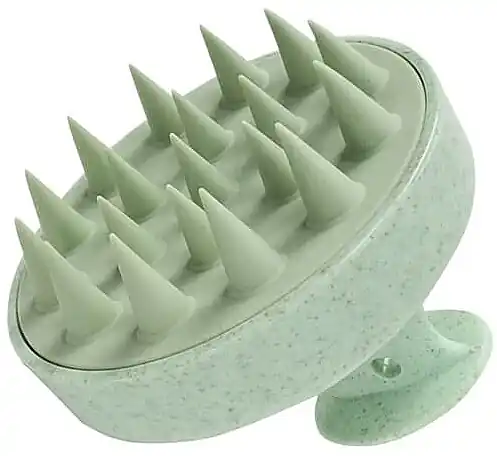Biodegradable Massage & Hair Wash Brush, green - Accessories