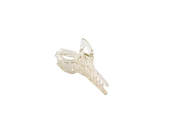Flower-shaped hair clip, white