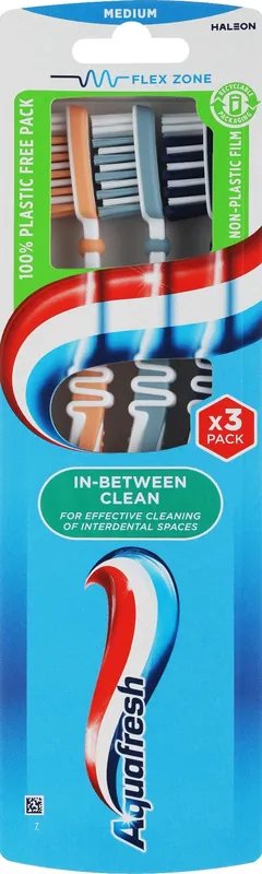 Toothbrush set, orange + gray + blue - Bath and Body