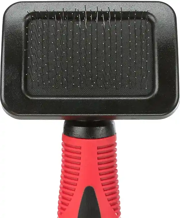 Soft brush for dog fur care, plastic/metal bristles, 7x16 cm - Trixie