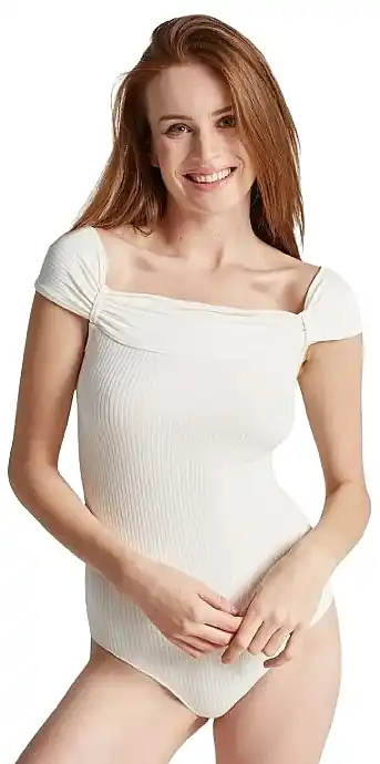 Women's bodysuit "Madila", ecru - Clothes
