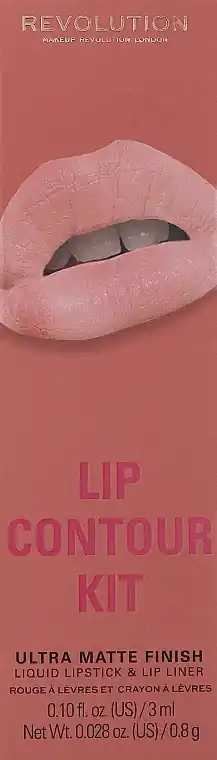Makeup Revolution Lip Contour Kit Brunch (lip/gloss 3 ml + lip/pencil 0.8 g)