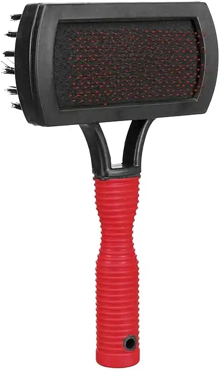 Soft Double-Sided Dog Brush, 10x17cm