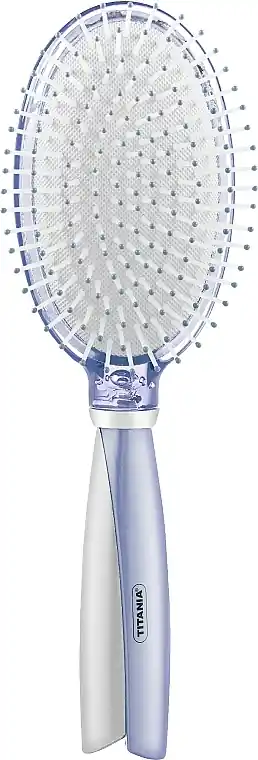 Oval Massage Hair Brush, 24.5 cm, purple - Accessories