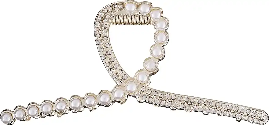 Hair Clip with Pearls, 26973, Gold 2 pcs. - Accessories