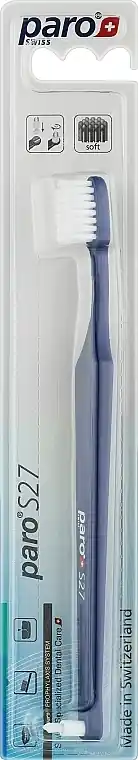 Children's toothbrush, with single tuft head, soft, blue - Bath and Body