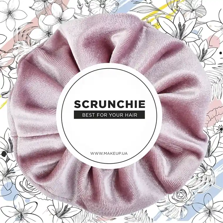 Hair Scrunchie Velor, powdery "Velour Classic" - Accessories