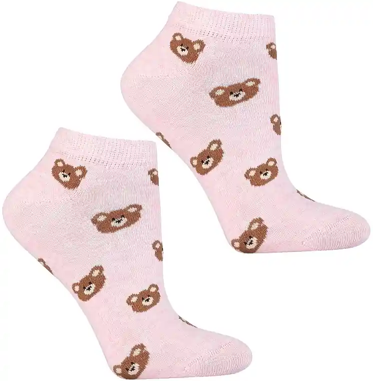 Women's Short Socks, CSD170-154, Pink