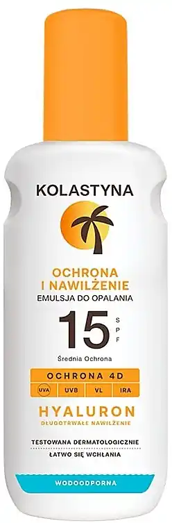 Protective Moisturizing Tanning Emulsion with Hyaluronic Acid SPF15 - Bath and Body