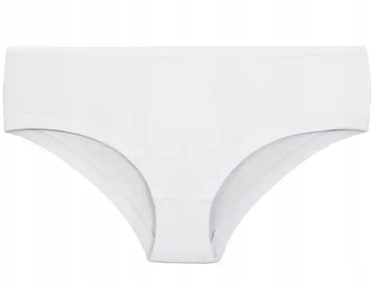 Women's solid color shorts panties, white - Clothes