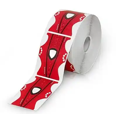 Double-Sided Nail Forms, red