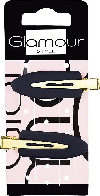 Hair Clips, 417020, black and gold - Accessories