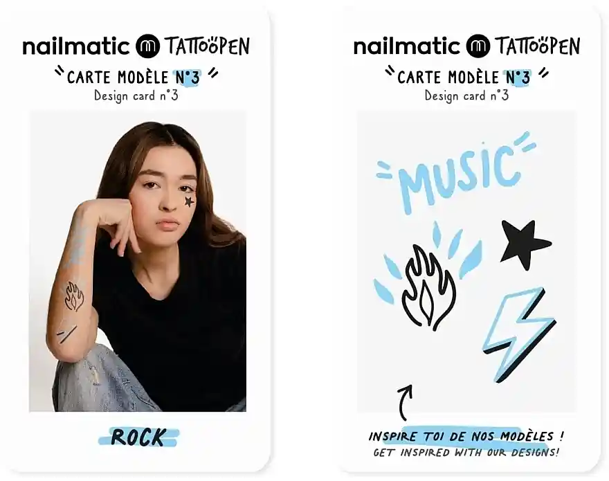 Temporary Tattoo Set - Skin Care Products