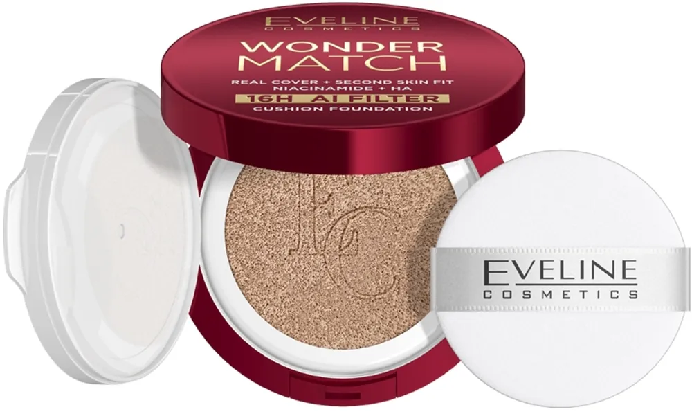Eveline Cosmetics Wonder Match 16h AI Filter Cushion Foundation - Makeup