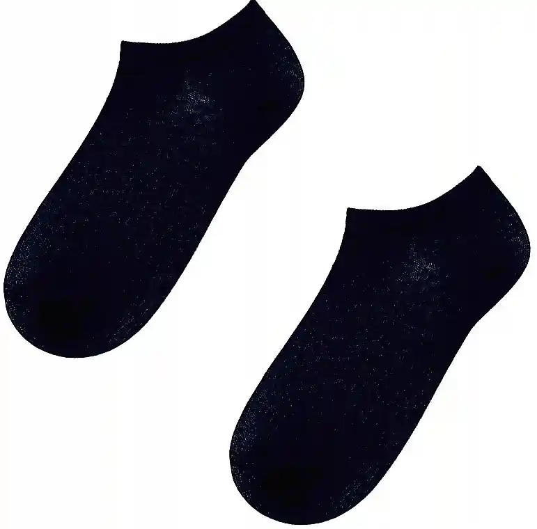 Short Women Socks 'Soft Cotton' W.000, black - Clothes