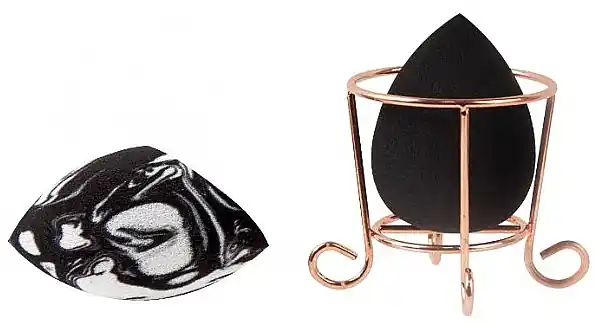 Makeup Sponge Set with Basket - Accessories