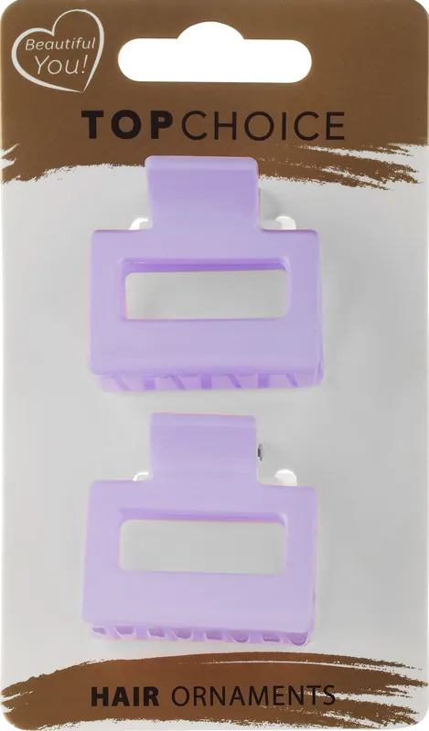 Hair Clips, 183188+1, 2 pcs, purple - Accessories