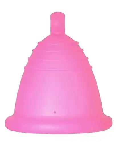 Menstrual Cup with Ball, size L, fuchsia - Accessories