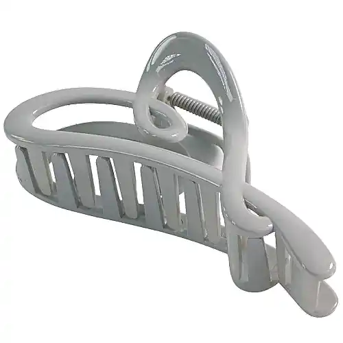 Hair Clip, Gray Flower - Accessories