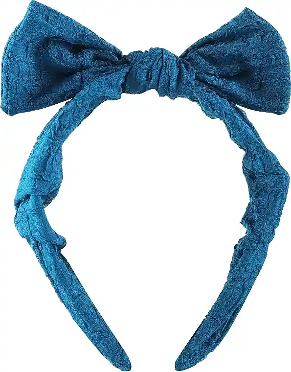 Hair Band with Bow, dark turquoise - Accessories