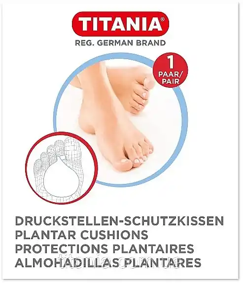 Anti-Pressure Plantar Cushions, 1 pair