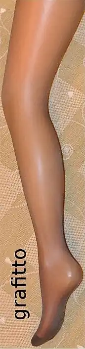 Thick Tights 'Hold Up' 40 Den, grafitto - Clothes