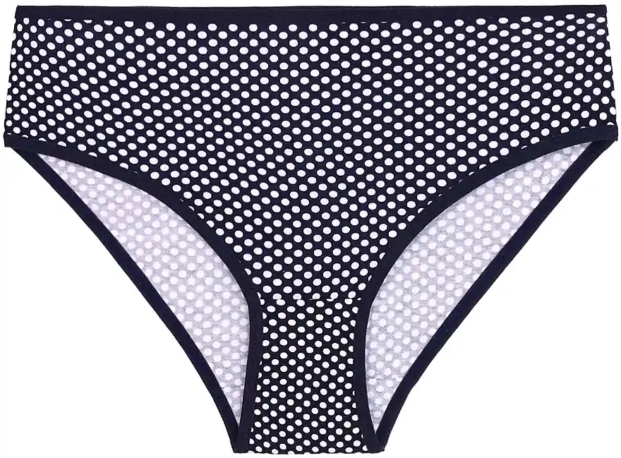 Women's cotton panties, BDM251-030, blue with dots