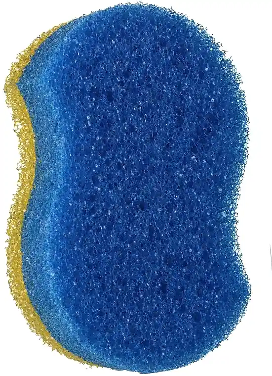 Anti-Cellulite Massage Sponge, yellow-blue