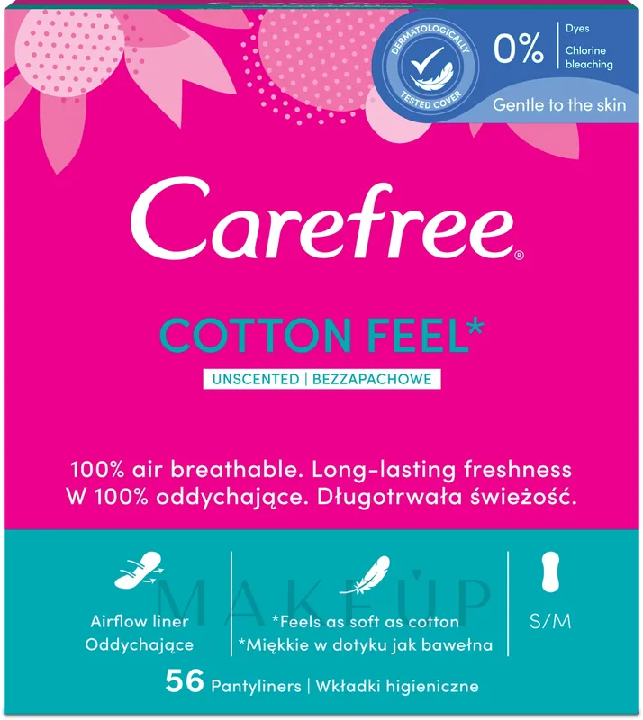 Pantyliners, 56pcs - Bath and Body