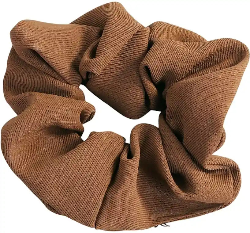Fabric Scrunchie, 12 cm, chocolate - Accessories