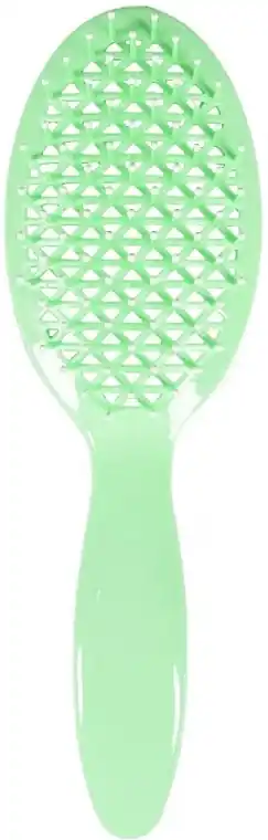 Vented Hair Brush, oval, 2243, green - Accessories