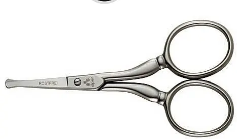 Stainless Steel Nose & Ear Hair Removal Scissors, 9 cm - Accessories
