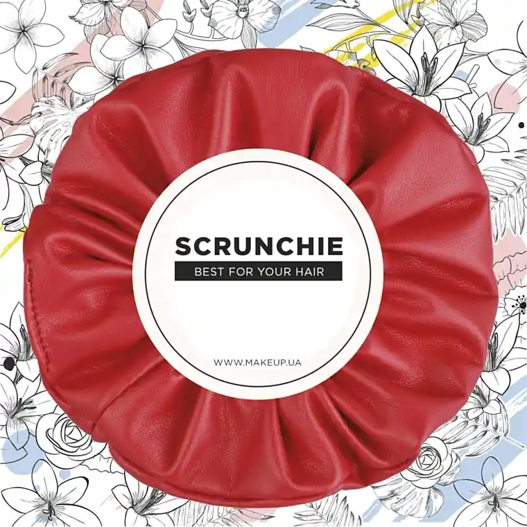 Hair Tie "Faux Leather Classic", red - Accessories