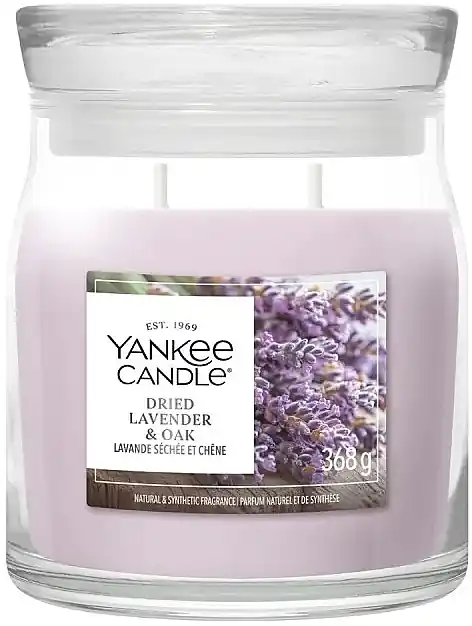 Aromatic Candle 'Lavender and Cedar' in a Jar, 2 Wicks - Bath and Body