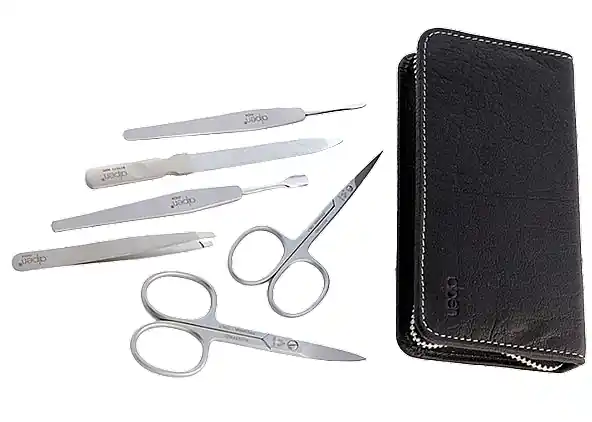 Manicure Set, 6 tools, 6822R, black - Accessories