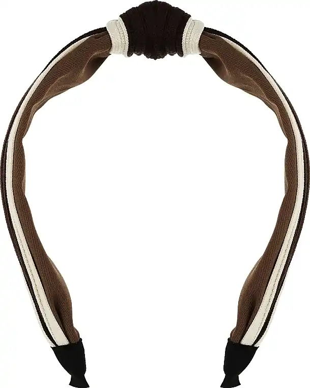 Headband, FA-5705, beige-brown with knot