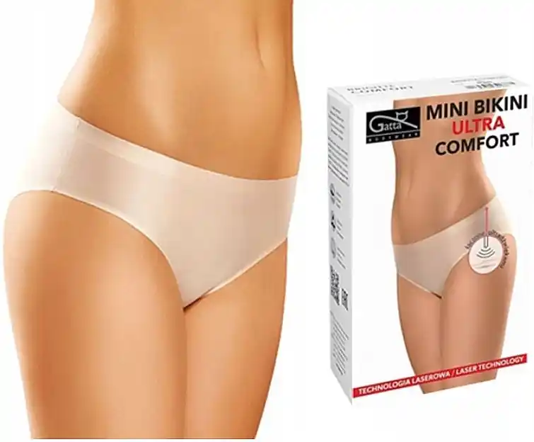 Seamless Mini Bikini Panties 'Mini Bikini Ultra Comfort', beige - Clothes