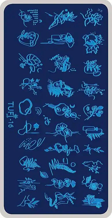 Stamping Plate, No. 16 - Nails