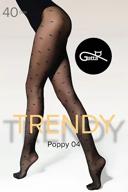 Trendy Poppy W.04 Tights, 40 Den, nero - Clothes