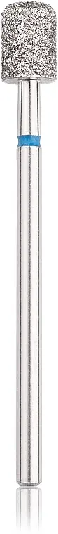 Diamond Nail File Drill Bit, rounded cylinder, L-7 mm, 5.0 mm, blue