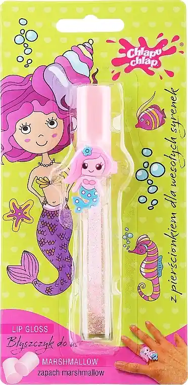 Little Mermaid Lip Balm + Ring, marshmallow - Skin Care Products