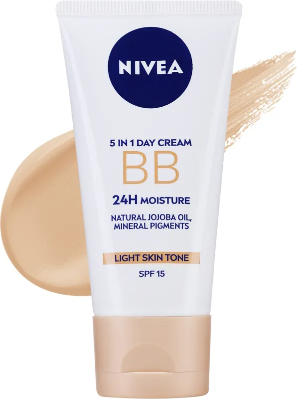 Nivea 5in1 BB Day Cream 24H Moisture SPF15 - Makeup