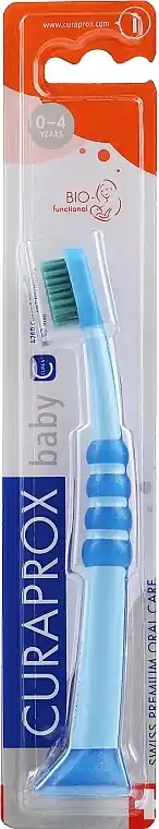 Kids Toothbrush, blue with green bristles - Bath and Body