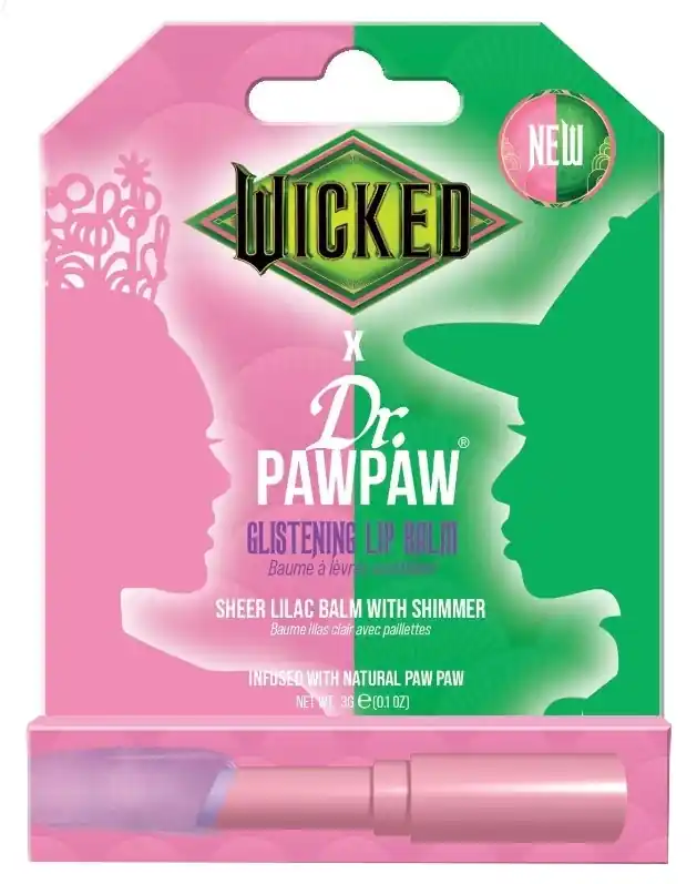 Lip Balm, transparent lilac with glitter - Skin Care Products