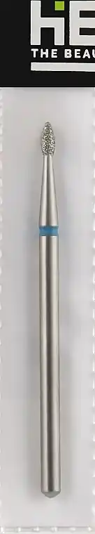Diamond Nail File Drill Bit, bullet, L-4 mm, 1.6 mm, blue