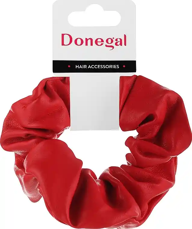 Hair Tie FA-5652, red, leather