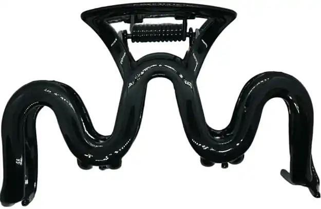 Zigzag Hair Clip, black - Accessories